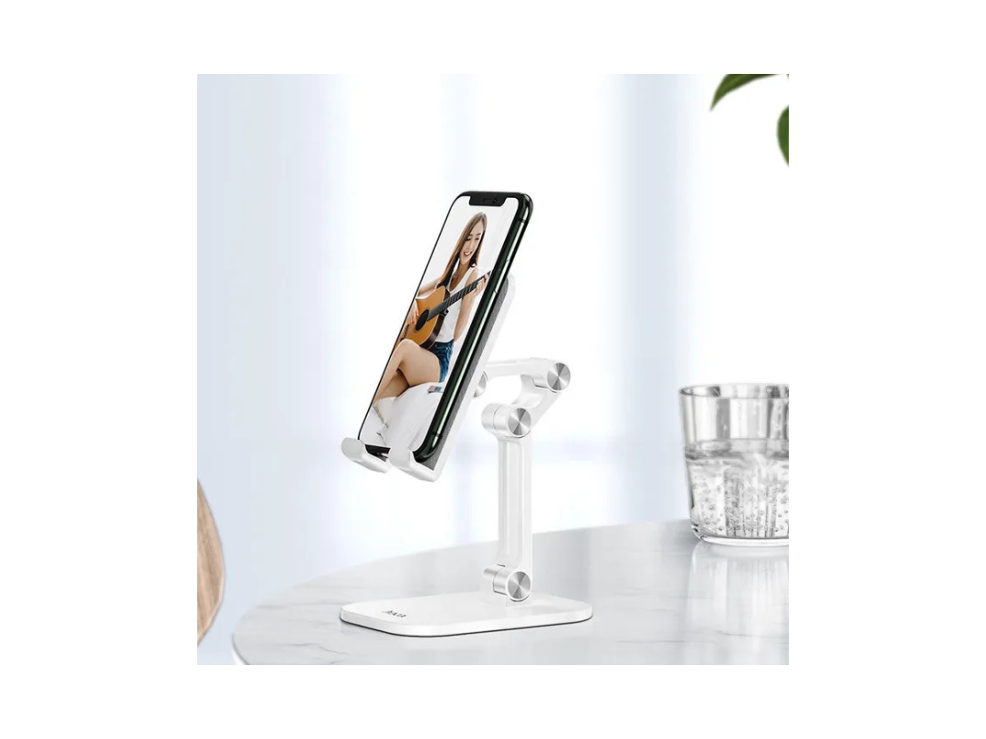 حامل سطح مكتب قابل للطي مزدوج من Hoco PH34 باللون الأبيض للهواتف الذكية أو iPad أو الكمبيوتر اللوحي (4.7 بوصة و13 بوصة) حامل سطح مكتب قابل للطي مزدوج من Hoco PH34 باللون الأبيض للهواتف الذكية أو iPad أو الكمبيوتر اللوحي (4.7 بوصة و13 بوصة)